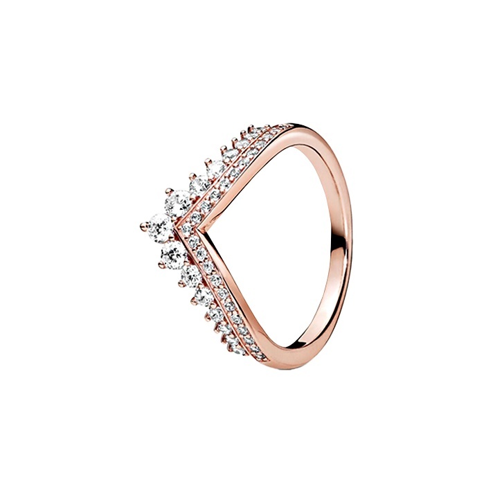 판도라 반지 Pandora 925 Sterling Silver Rings Women's Rose Gold 187736CZ-50