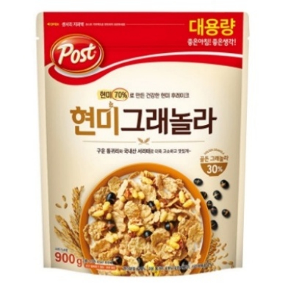 포스트 현미그래놀라 900gX6개 그레놀라 외국 미국 시리얼 씨리얼 콘후레이크
