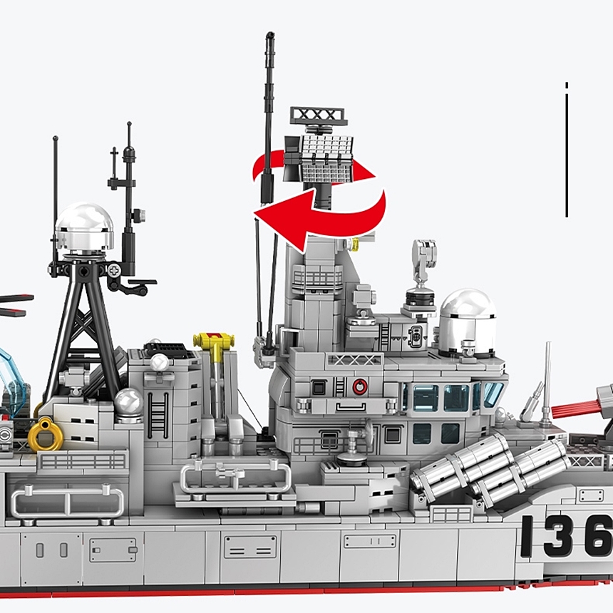 레고 신제품 특수부대 군사 956형 현대 구축함 항공모함 밀리터리 202060 호환 창작