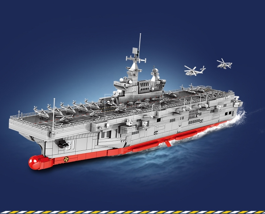 레고 신제품 특수부대 군사 075 수륙 양용 돌격함 항공모함 3066Pcs 밀리터리 202002 호환 창작