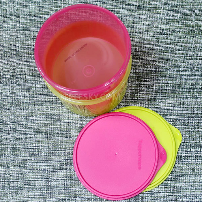 타파웨어 맥시원더 원형뚜껑보울 냉장용기세트-2.4L 2개/그린+핑크 (465-1) #3