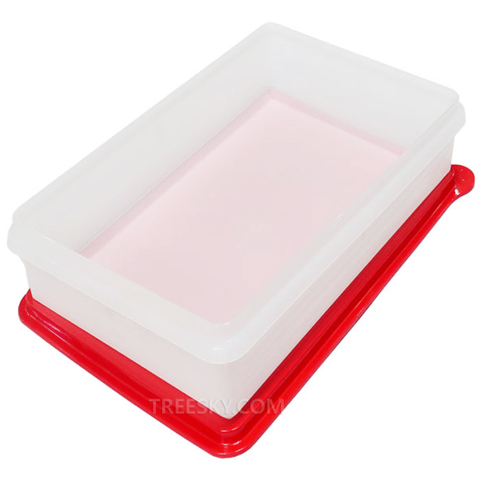 타파웨어 매직키퍼 직사각 냉장용기 대-3.6L 1개/레드칠리+화이트 (320) #1