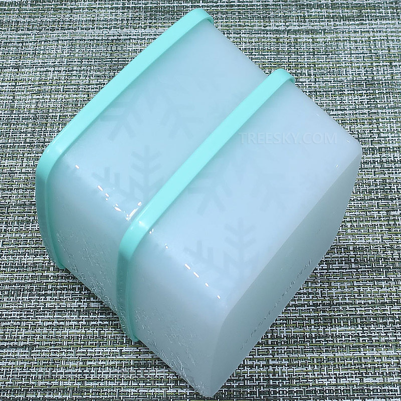 타파웨어 아이스 플라워 주니어 직사각 냉동용기세트-2개/400ml/민트그린 (370-4) #2