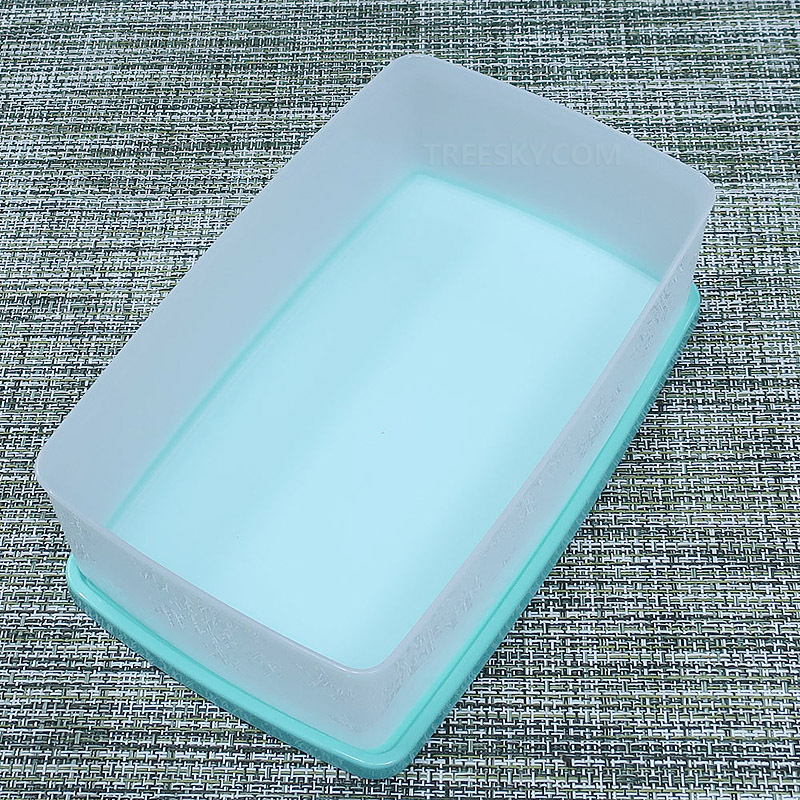 타파웨어 아이스 플라워 직사각 냉동용기-1.3L/1개/민트그린 (829-1) #2