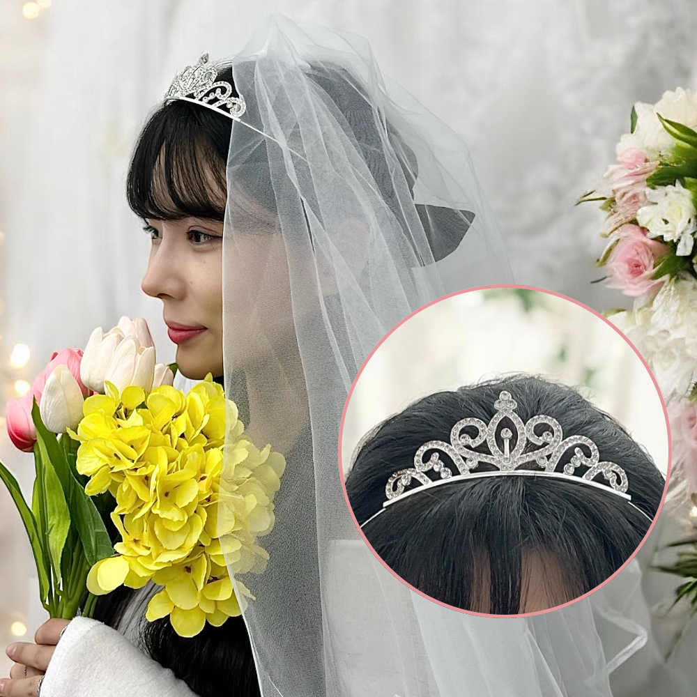 웨딩액세서리 부채스타일티아라 프린세스왕관 셀프웨딩헤어장식 헤어브로치 셀프웨딩왕관 웨딩헤어밴드 선물용티아라 웨딩헤어악세사리 티아라호프 셀프웨딩액세서리 웨딩 왕관머리띠 티아라