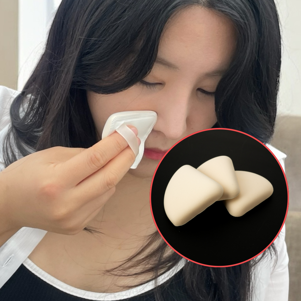 세라믹쿠션퍼프 모찌쿠션퍼프 삼각쿠션퍼프 메이크업블렌더 쫀득쫀득모찌쿠션 쿠션화장품용퍼프 메이크업스폰지 화장퍼프 비비크림퍼프 베이비파우더퍼프 모찌쿠션 3P 삼각 모찌 쫀득쫀득 쿠션퍼프