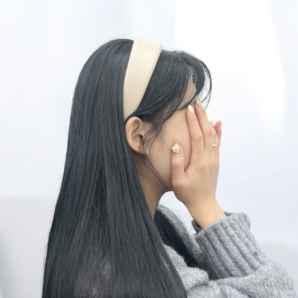 머리띠베이지 두꺼운가죽머리띠 가죽머리띠베이지 베이지가죽머리띠 두꺼운베이지머리띠 두꺼운 베이지 가죽머리띠