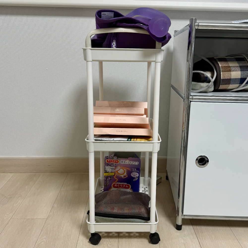 이동식화이트수납함 이동식수납트롤리 이동식수납함 화이트수납함 트롤리수납장 캐스터트롤리 이동식트롤리 이동식 트롤리 화이트 3단 수납함 트롤리수납함