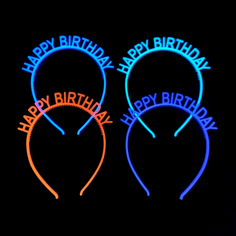생일파티야광머리띠 페스티벌머리띠 생일축하액세서리 파티용머리장식 이벤트야광머리띠 파티 이벤트 머리띠 야광 생일축하 야광머리띠