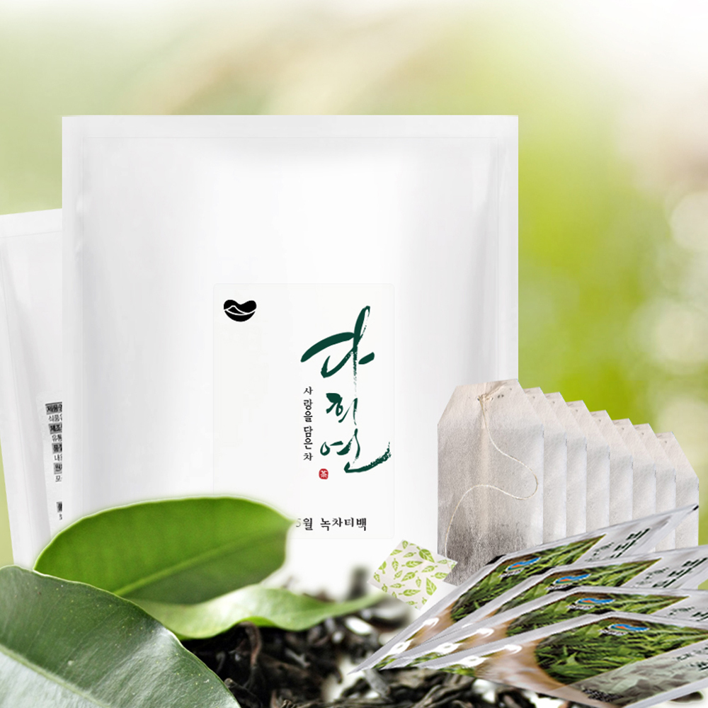 다희연  제주도 유기농 잎차 비바리차 녹차 티백 1.1g x 1000포 