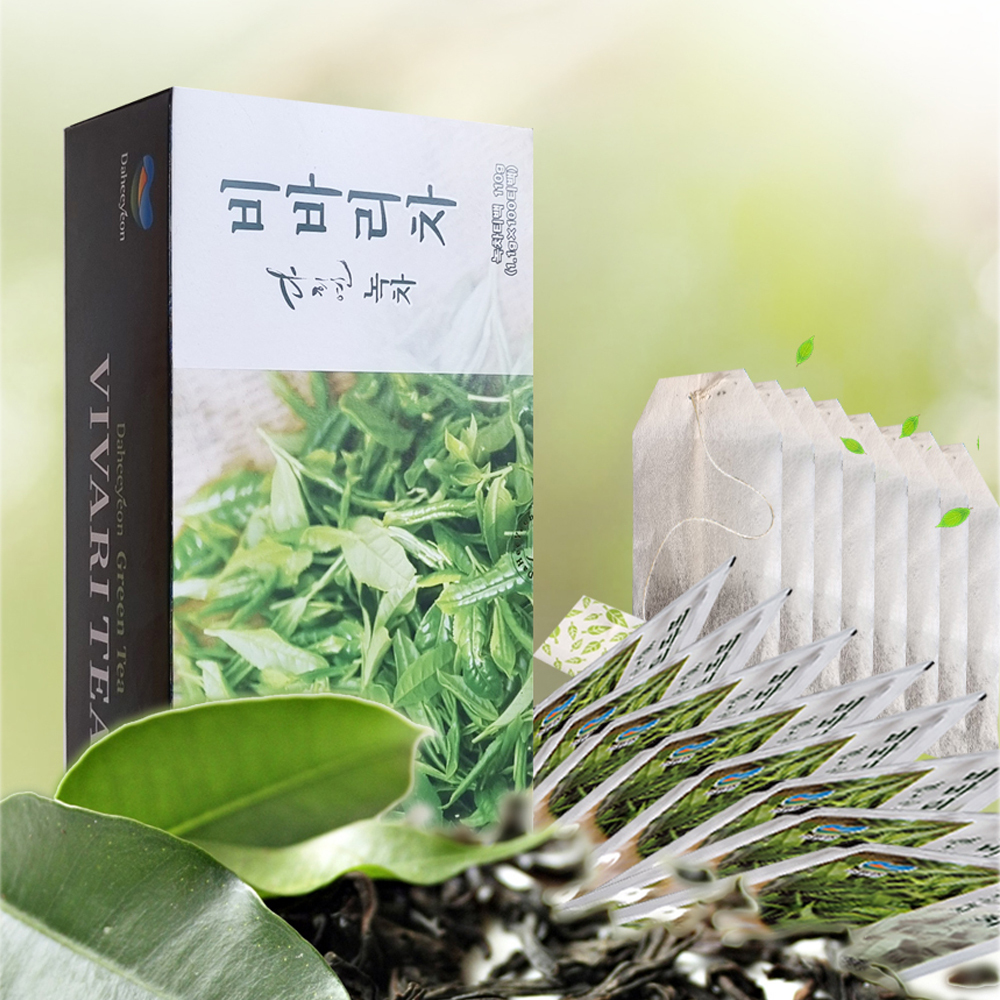 다희연  제주도 유기농 잎차 비바리차 녹차 티백  1.1g  x 100포 