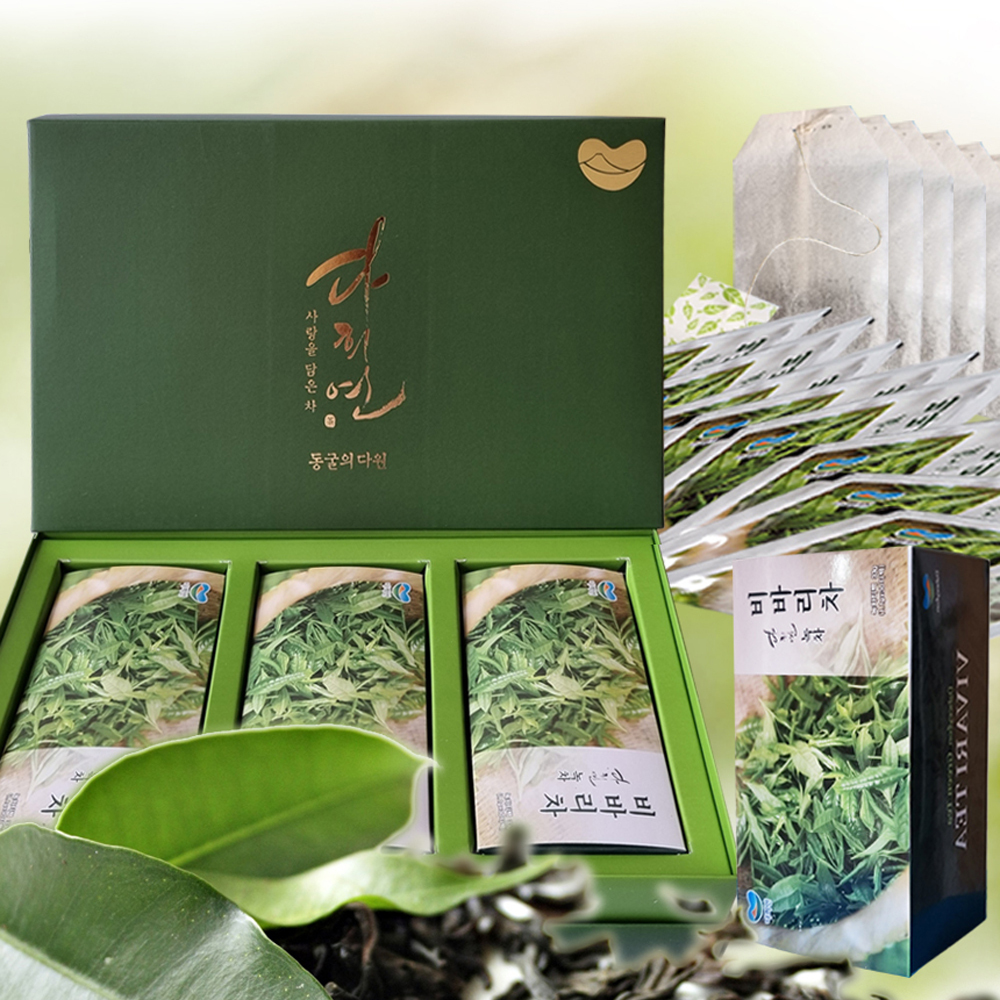 다희연 비바리차 제주도 유기농  녹차 티백  1.1g  x  30포 x 3세트