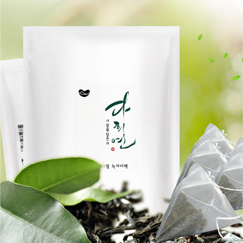 사랑을 담은 녹차티백 1.2g x 1000포 제주도 다희연 유기농 잎차