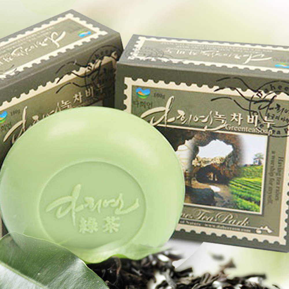 더블 딥 클랜징 제주 다희연 녹차비누 100g 