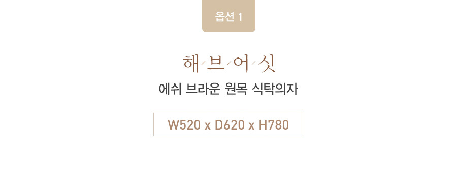 마루이 해브어싯 에쉬 브라운 원목 식탁 의자 상세 이미지 10