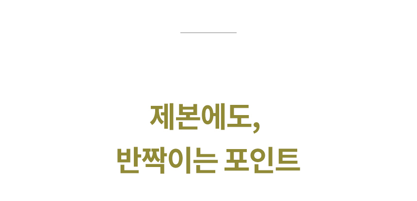 반짝이는 포인트