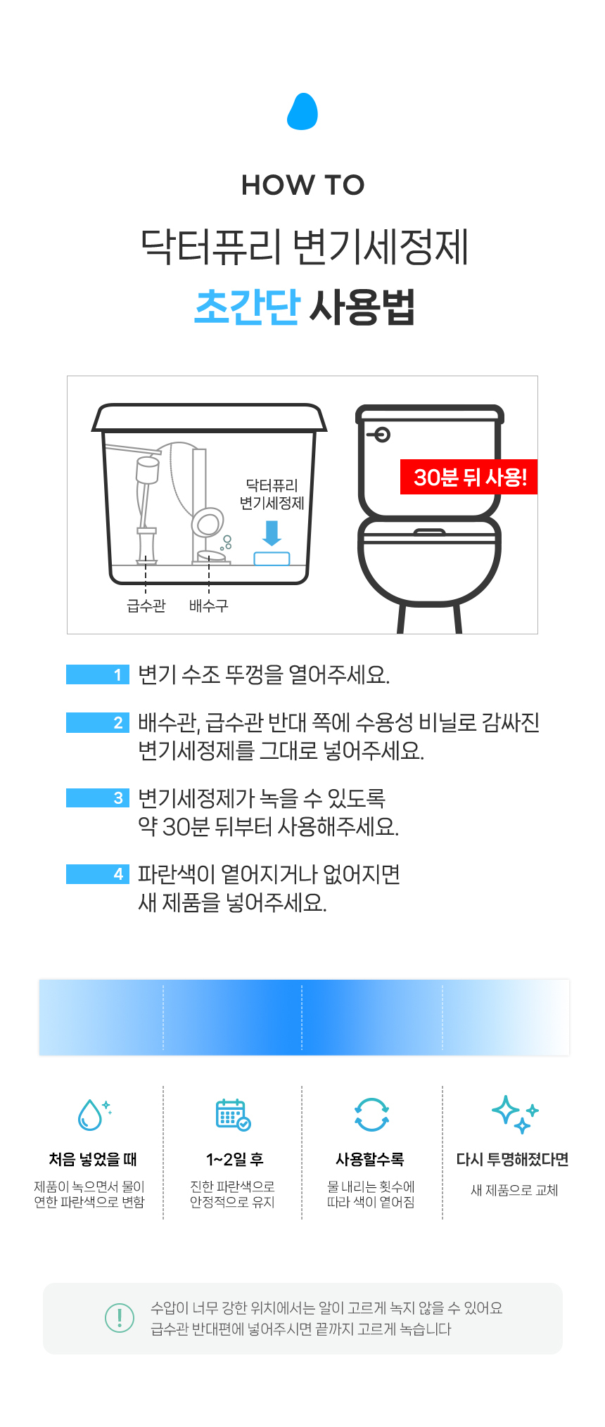 고체형 변기세정제 40g x 20개입 대용량 (개별포장)
