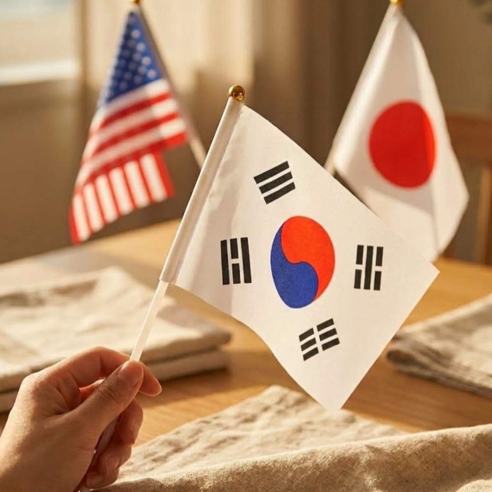 소형 응원 국기
