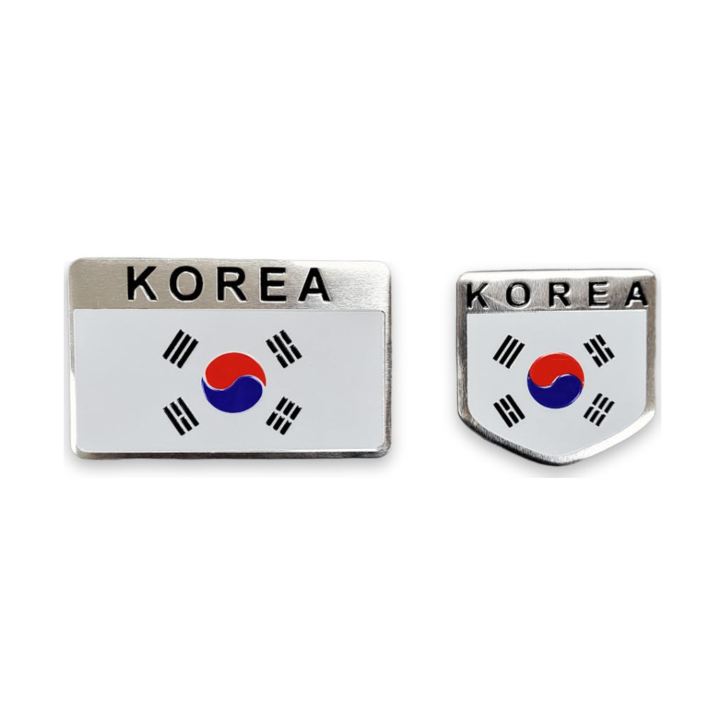 알루미늄 태극기 자동차 스티커