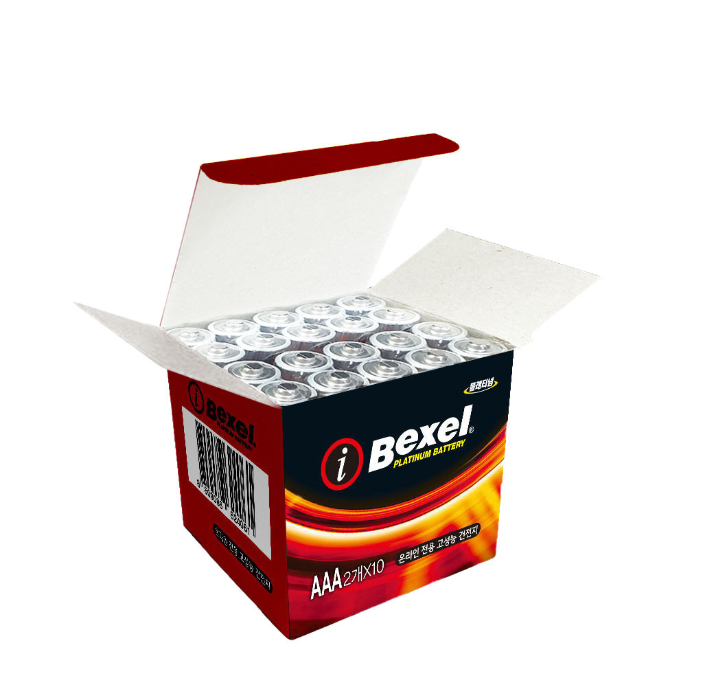 [벡셀] 아이플래티넘 고성능 알카라인 건전지 AAA 20개입