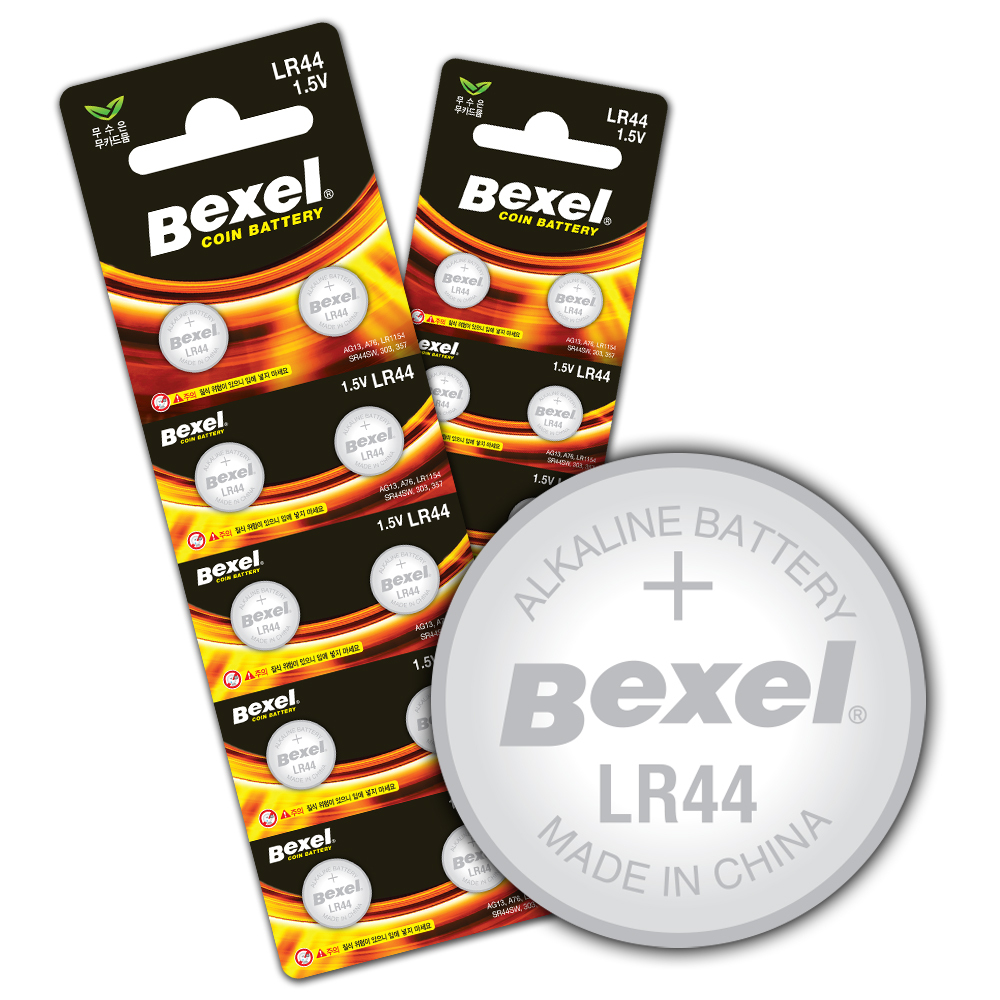 [벡셀] LR44 알카라인 코인 전지 10개입