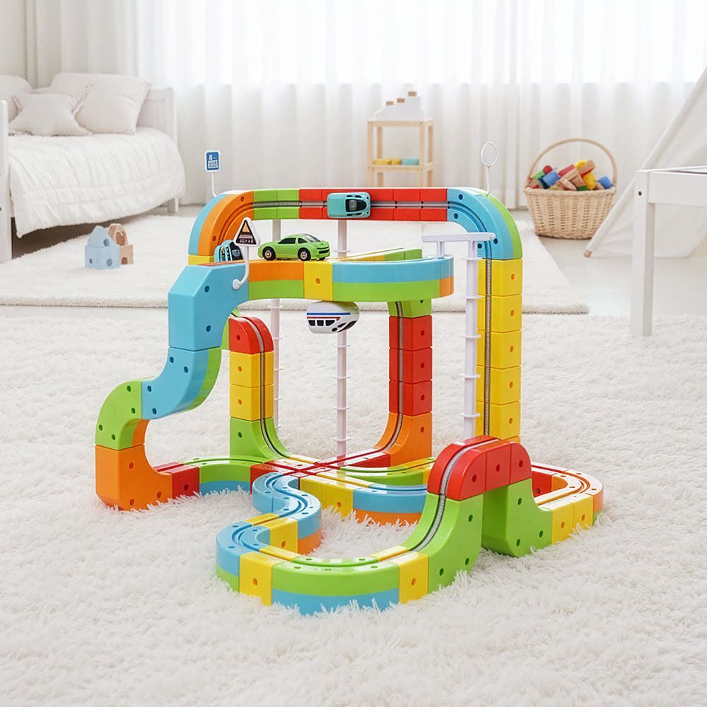 아오라 기차레일블럭 베이직세트(48피스)/디럭스세트(88피스)