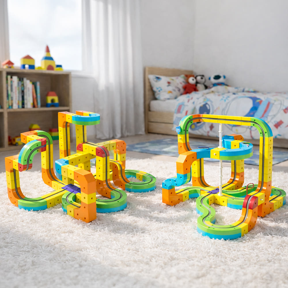 아오라 기차레일블럭 베이직세트(48피스)/디럭스세트(88피스)