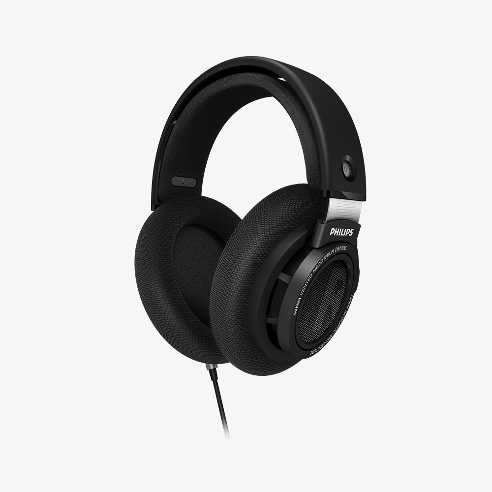 필립스 HiFi 스테레오 오픈형 오버이어 고해상도 입문용 유선 헤드셋 SHP9500