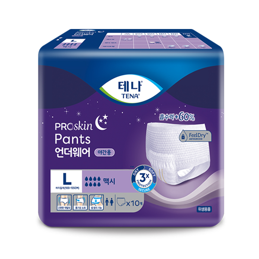 테나 언더웨어 노말,맥시,플러스 10매x4개