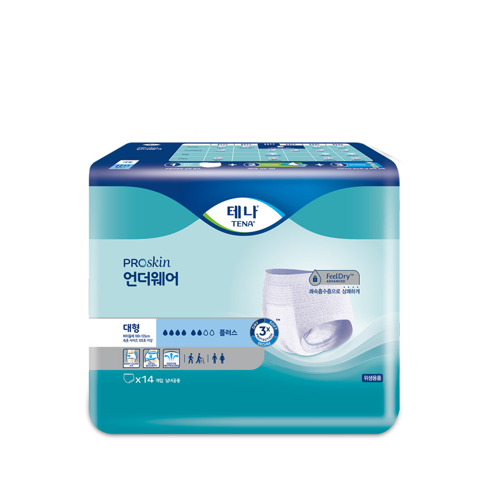 테나 언더웨어 노말,맥시,플러스 10매x4개