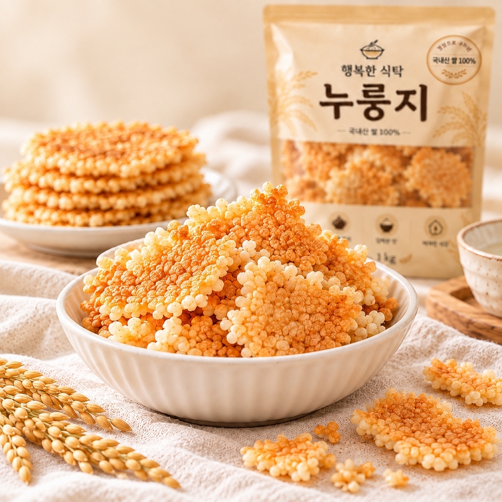 행복한식탁 국내산 쌀 누룽지 2kg 구수한 전통 누룽지