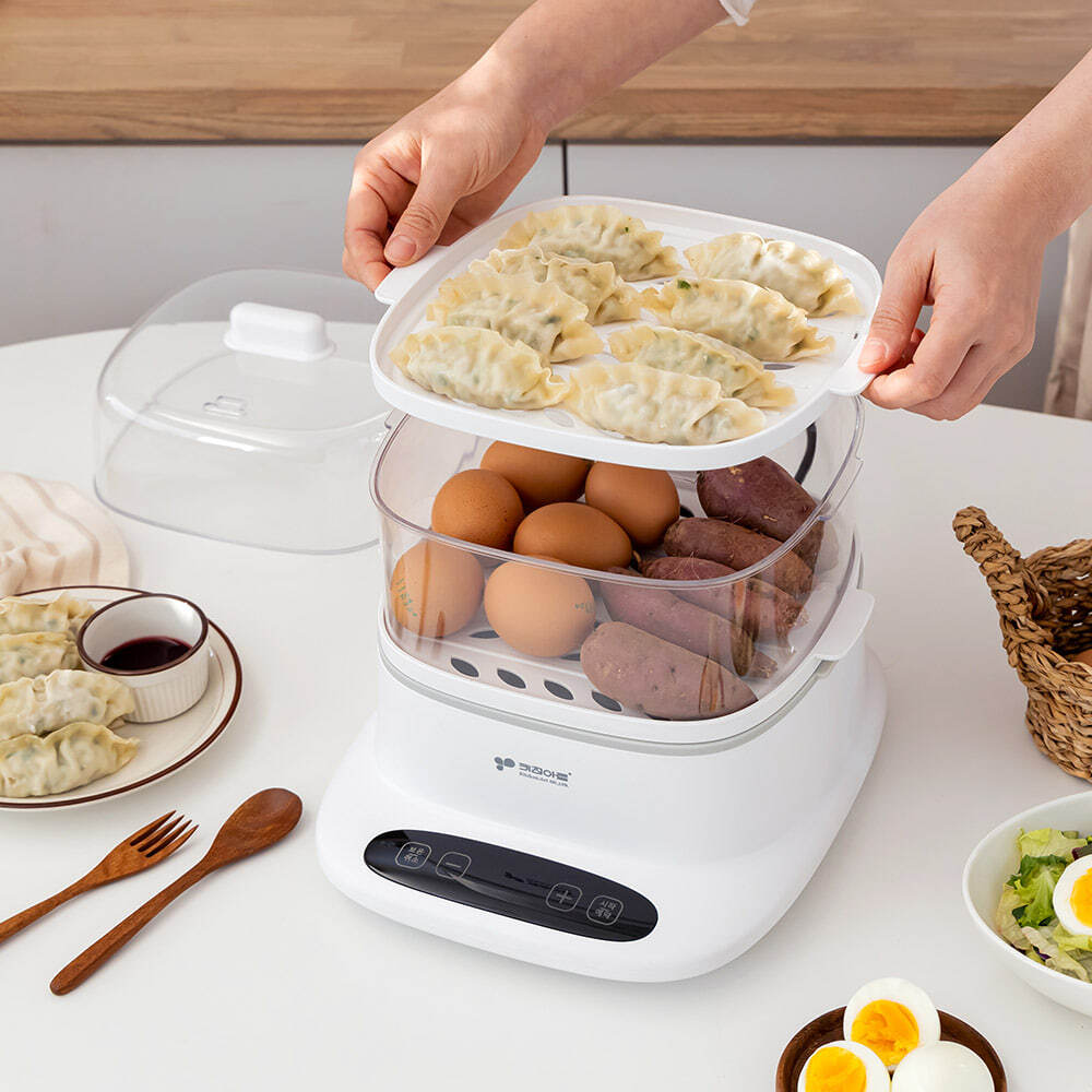 키친아트 2단 대용량 자동보온 전기찜기 스티머 KSJ-ST800W