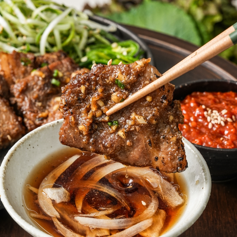 갈비맛집1995 칼집양념갈비 800g 숙성양념 미국산 (냉동)