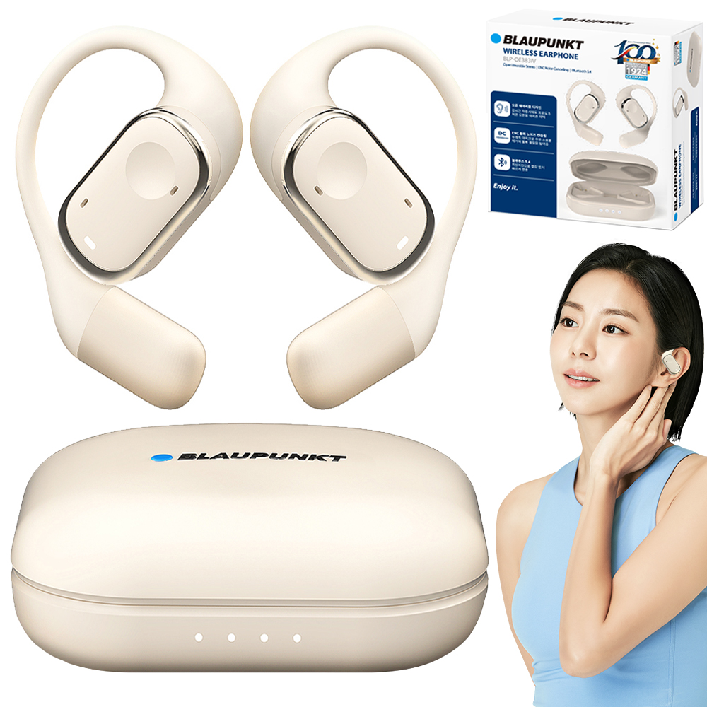 블라우풍트 ENC 노이즈캔슬링 오픈형 블루투스 이어폰 오픈픽 BLP-OE383