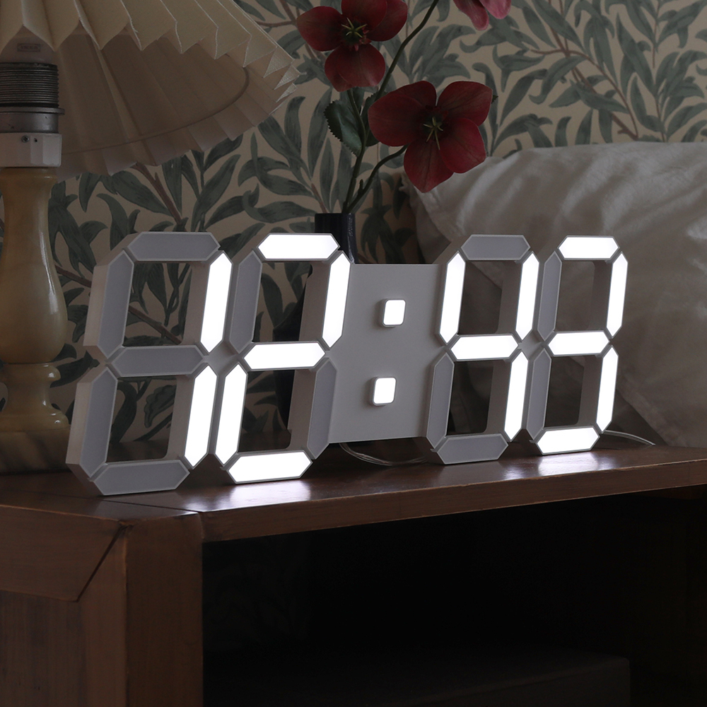 무아스 퓨어 39cm 슬림형 LED 벽시계 (L)