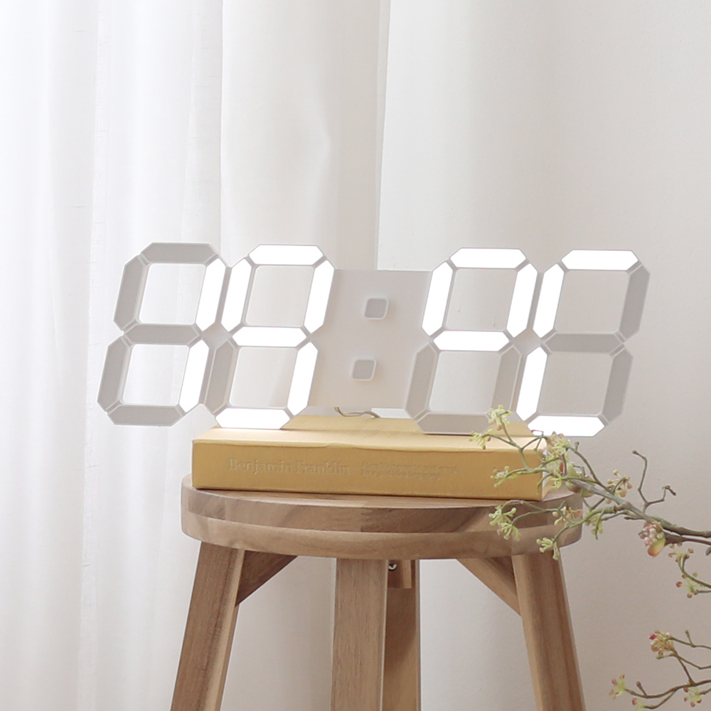 무아스 퓨어 39cm 슬림형 LED 벽시계 (L)