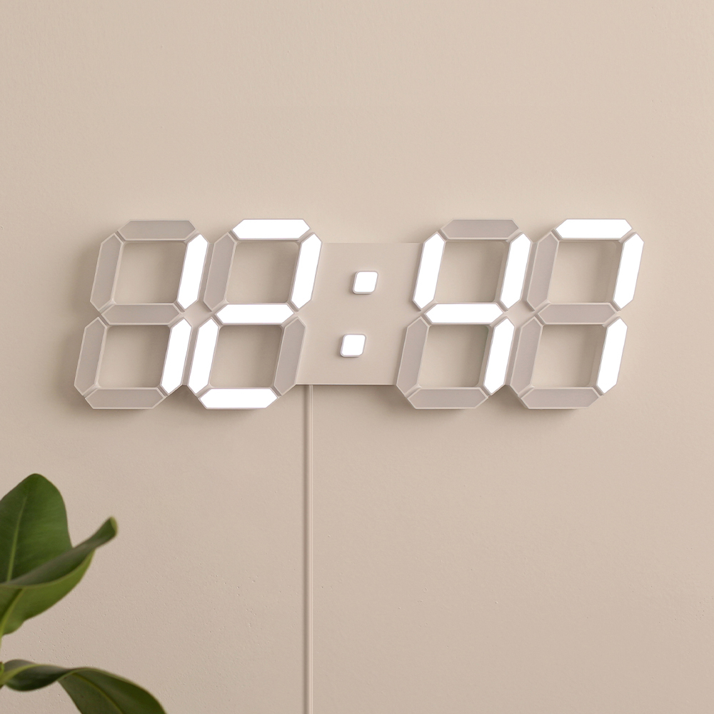 무아스 퓨어 39cm 슬림형 LED 벽시계 (L)