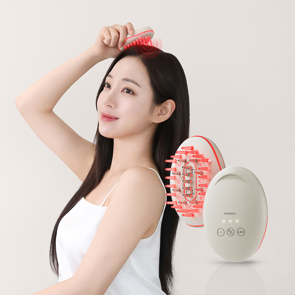 무아스 3 in 1 EMS 두피 케어 마사지기