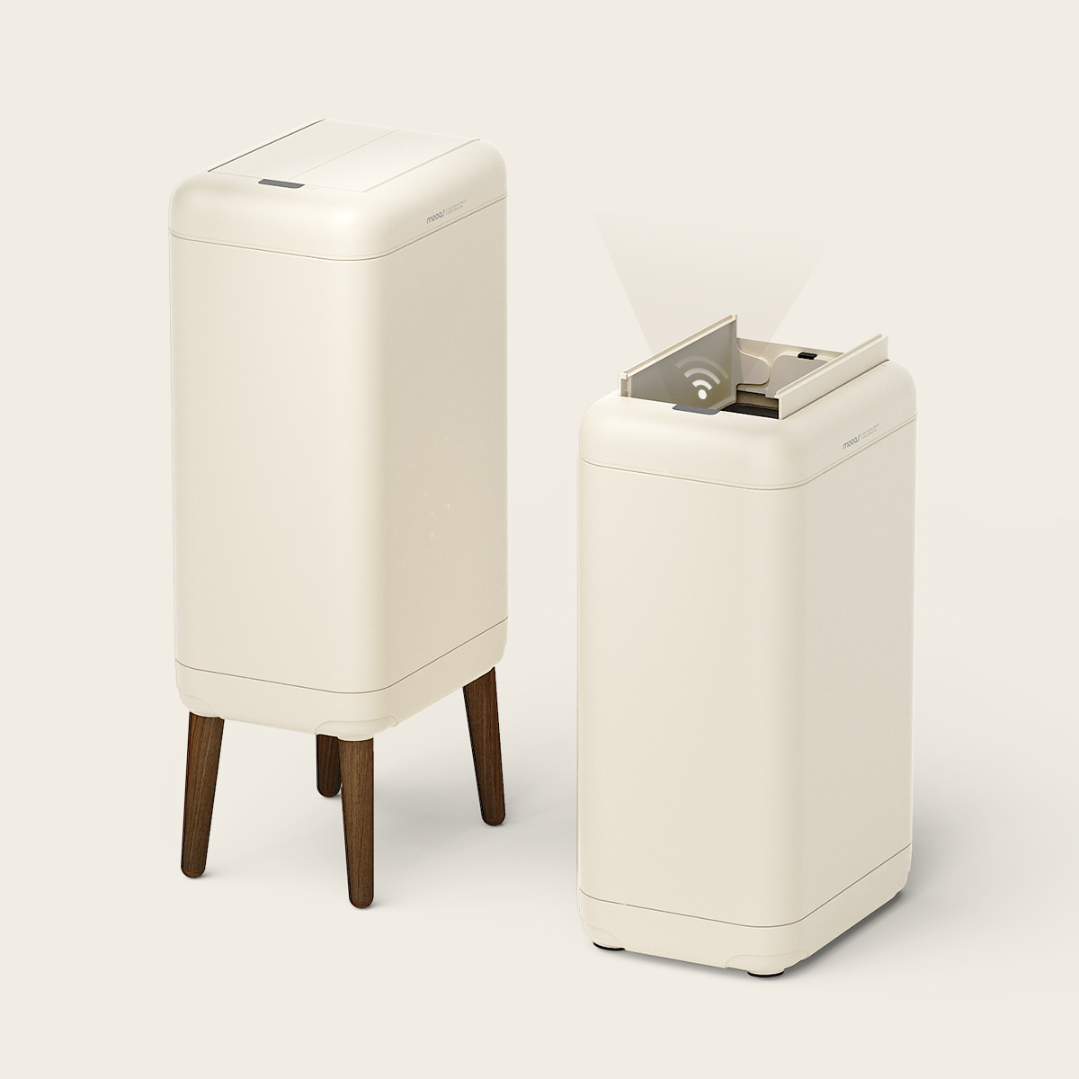 무아스 듀얼도어 자동 센서 휴지통 20L