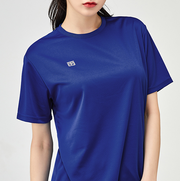 Cool Round T-shirt s3_Cobalt Blue