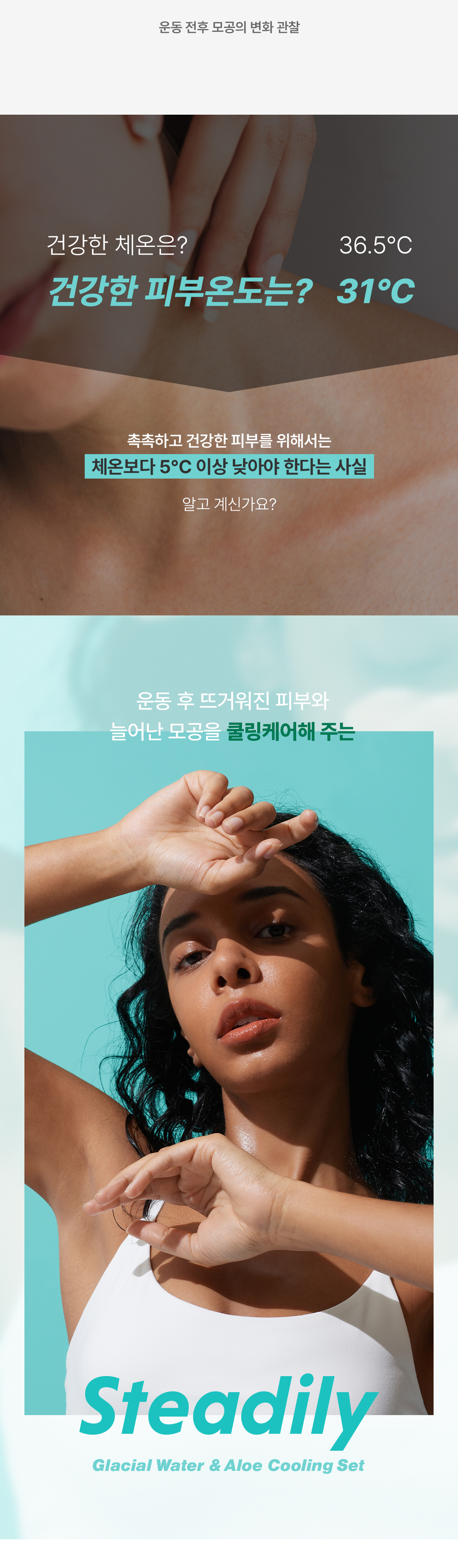 스테들리 빙하수 알로에 열모공 SET(미스트+모공패드80매) 상세 이미지 2