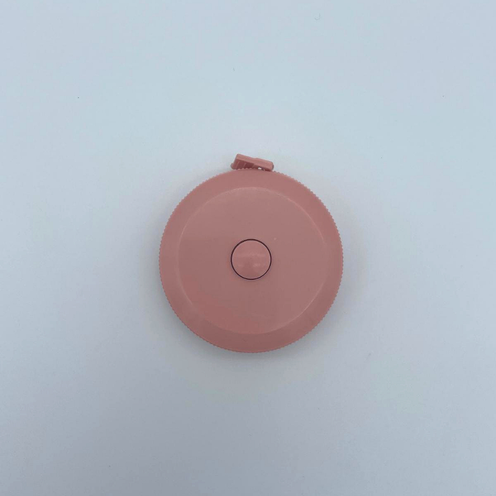 휴대용 줄자 피팅 치수 사이즈 양장 1.5m 원터치 핑크