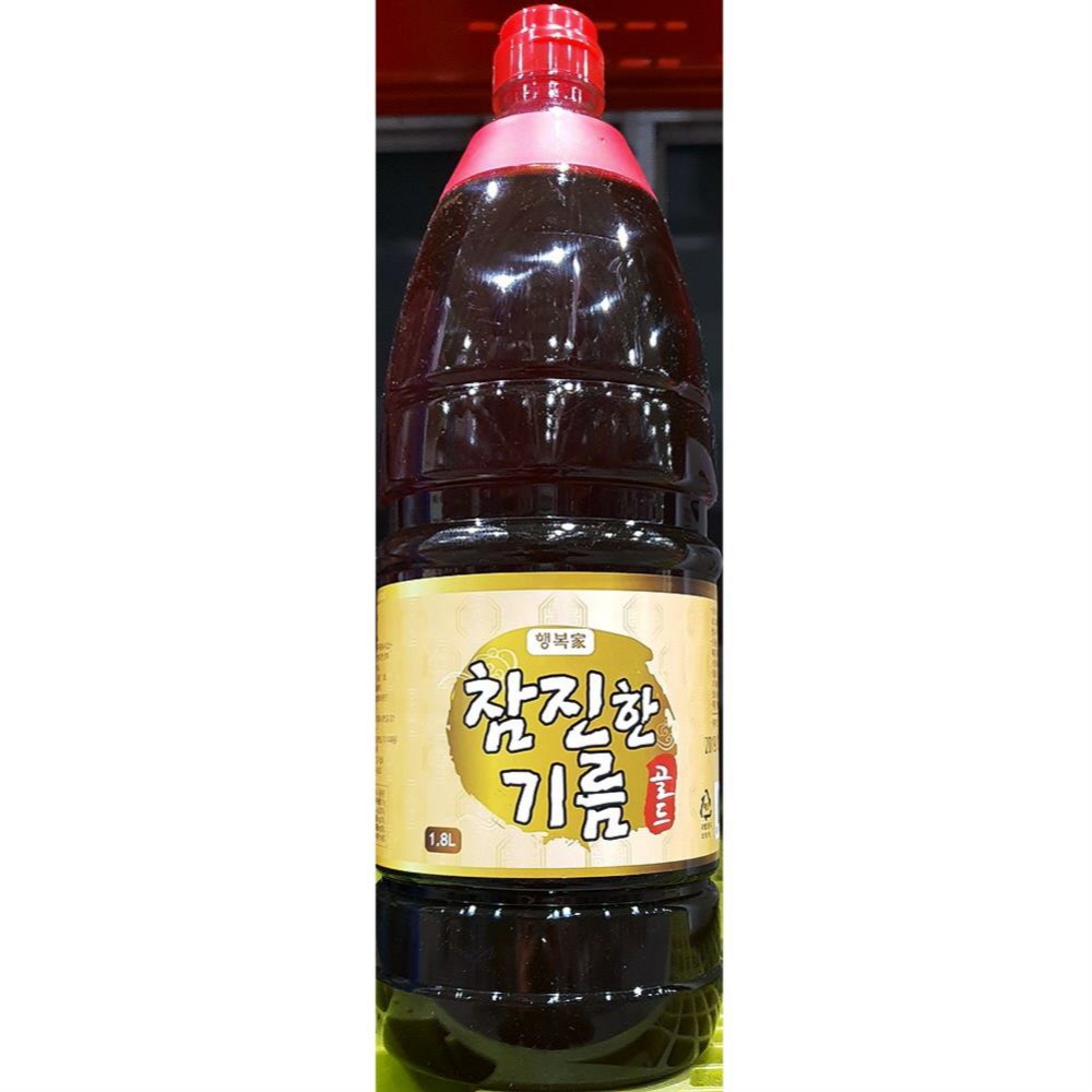 행복가 참기름 골드 1.8L 오일 식자재 조미료 식당