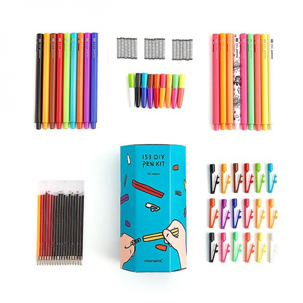 모나미 153 DIY PEN KIT 12본 볼펜조립