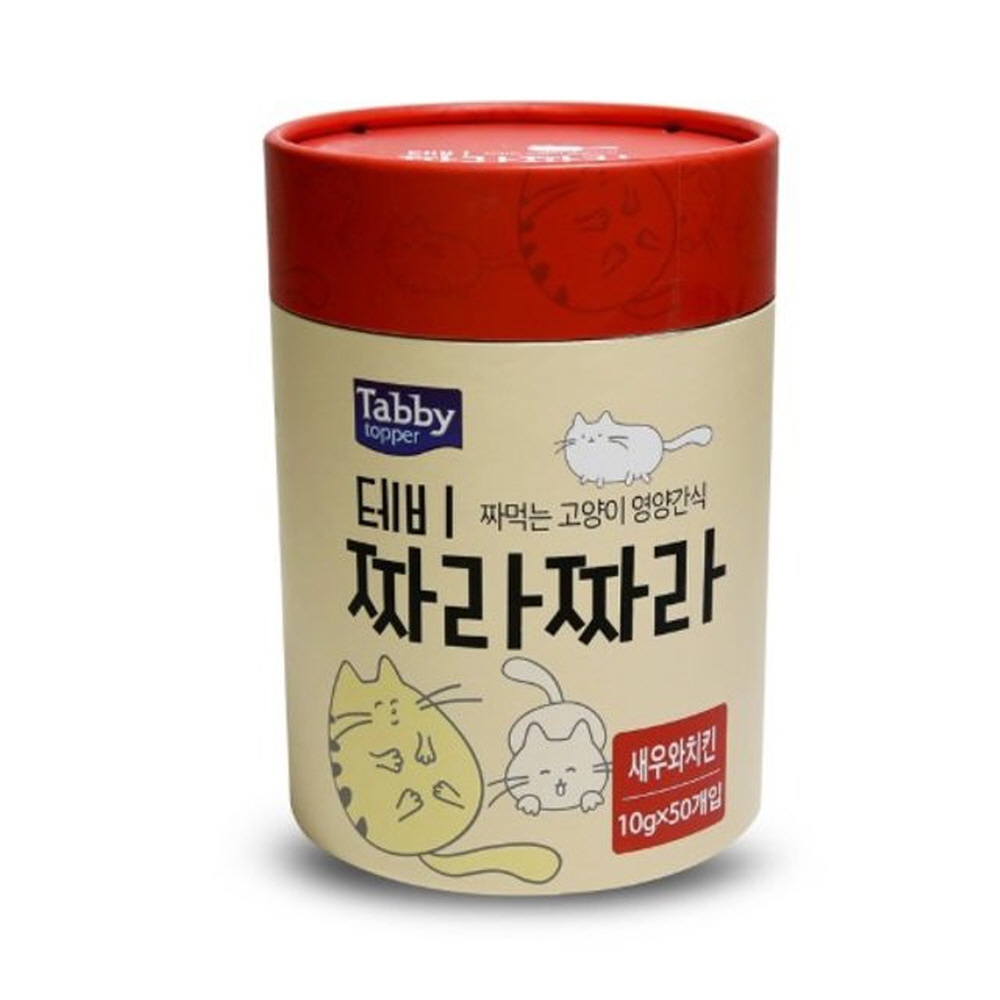 부드러운 고양이 영양간식 새우와 치킨맛 10g x 50p 반려동물용품