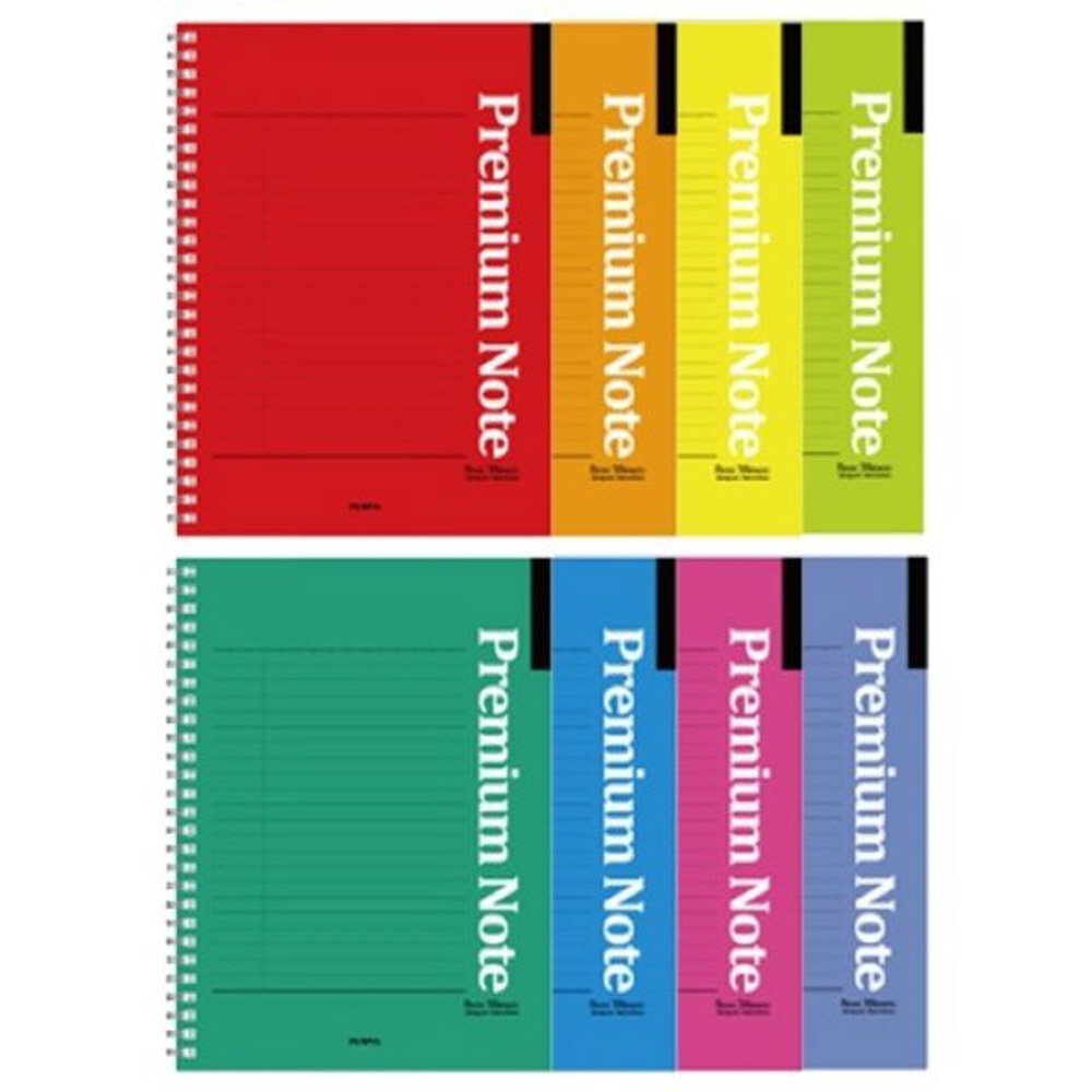 펜피아 1000 유선 스프링 노트 16절 낱개 공책 학용품 형광펜 보드마카