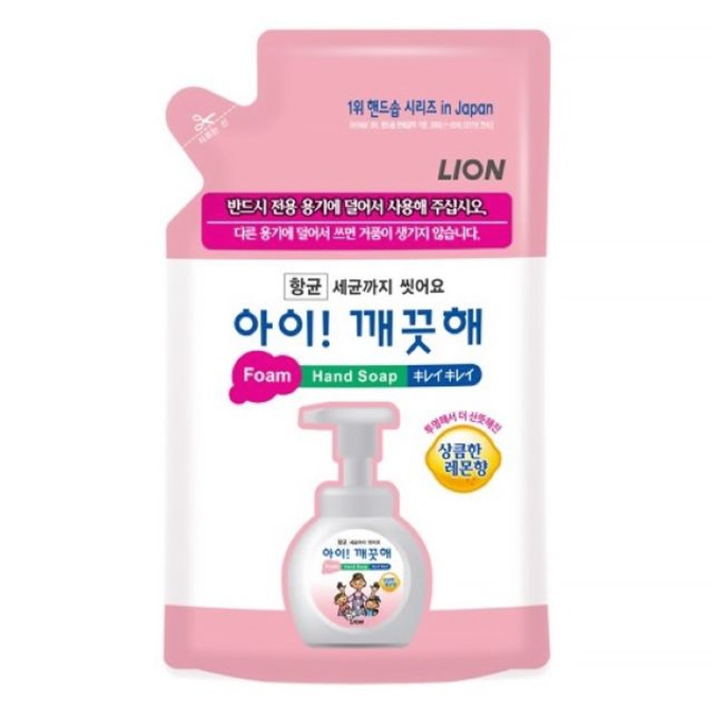 라이온 아이깨끗해 핸드워시 레몬향 리필 200ml 바디케어 화장품 미용