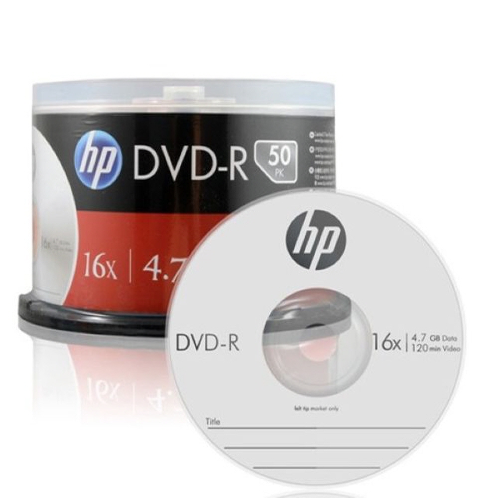 HP DVD-R 4.7GB 16x Cake (50장) 디지털 저장장치 CD 가전