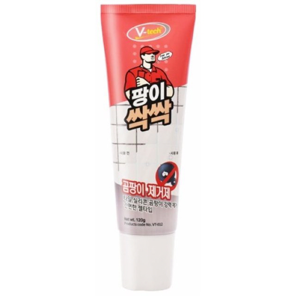 브이텍 VT-012 팡이싹싹 120ml 곰팡이제거 욕실 벽지 공책 라벨 크린백