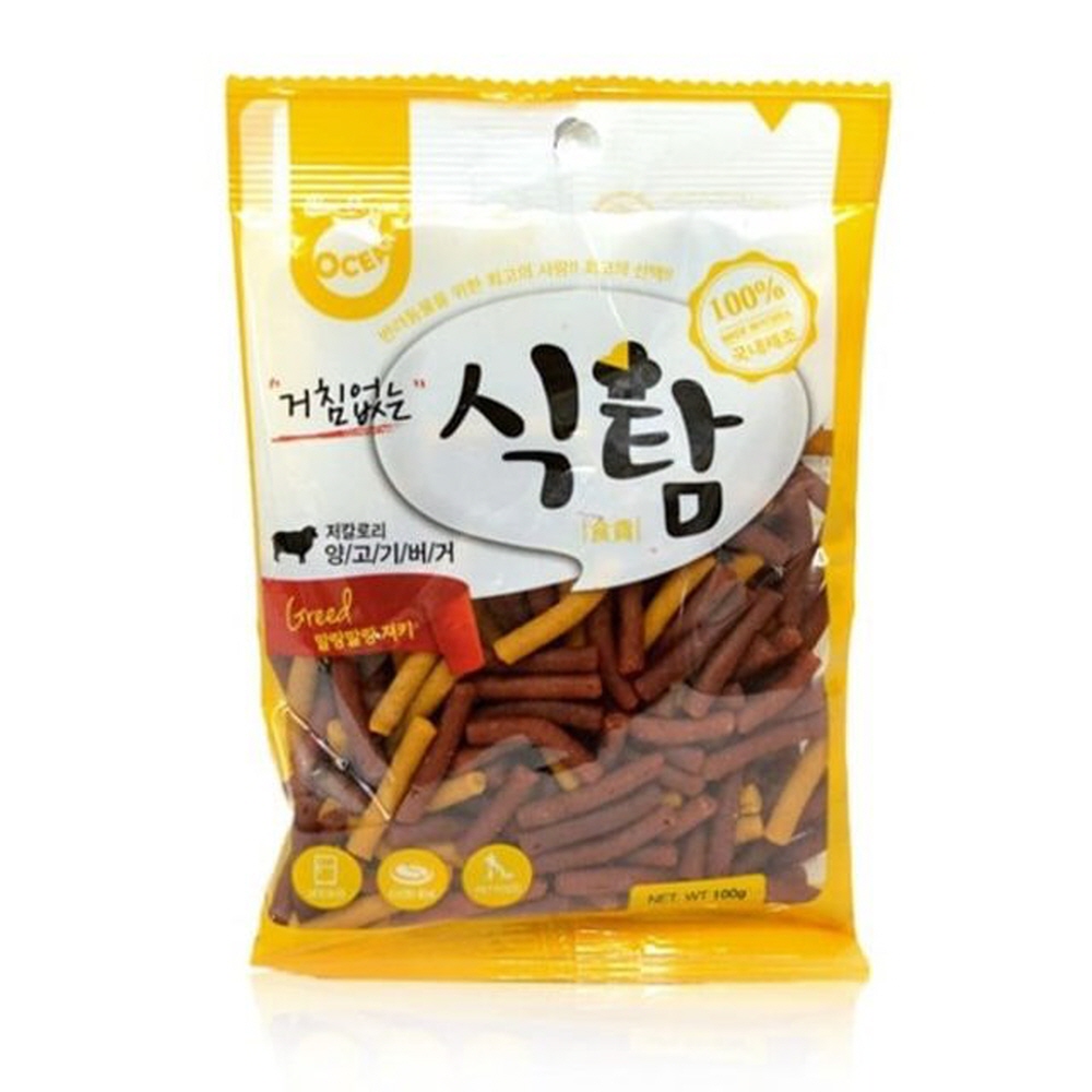 식탐 양고기버거 100g 생활 건강 간식 반려동물 트릿 스틱 강아지